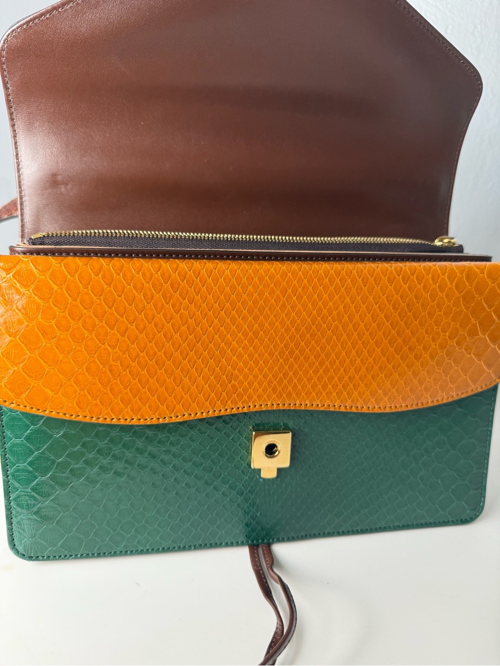 Gucci Zumi Multicolor Python Shoulder Bag - Picture 12 of 14